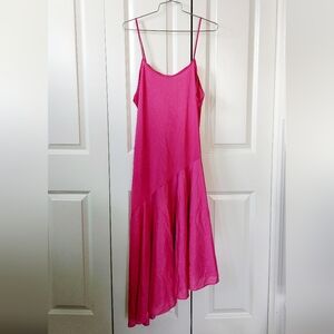 Pink‎ Nightgown Asymmetrical Hem Size Large Joie De Vie 80s Vintage Boudoir